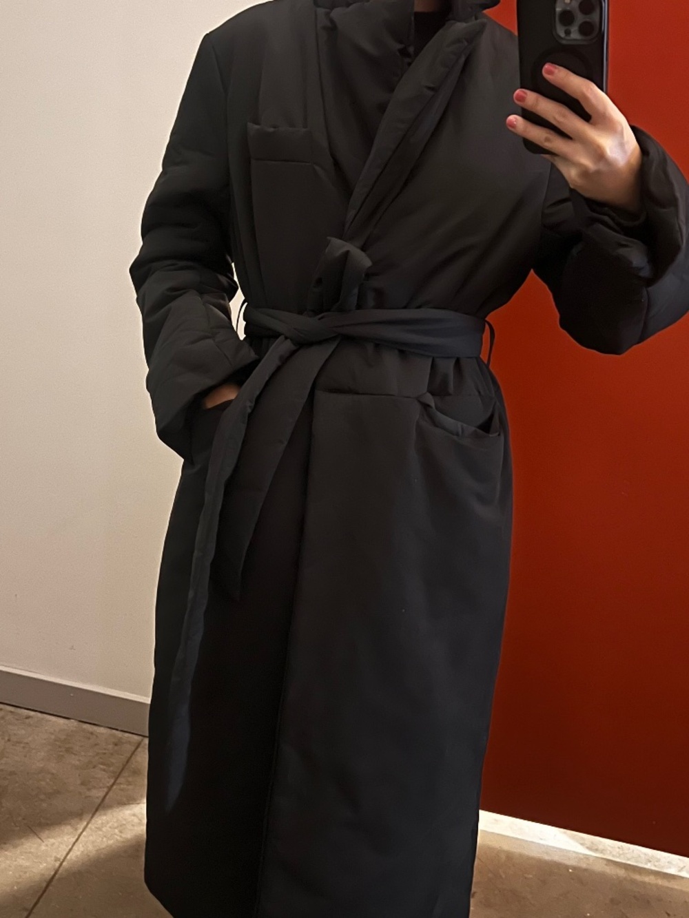 12 Storeez Long Down Puffer Coat